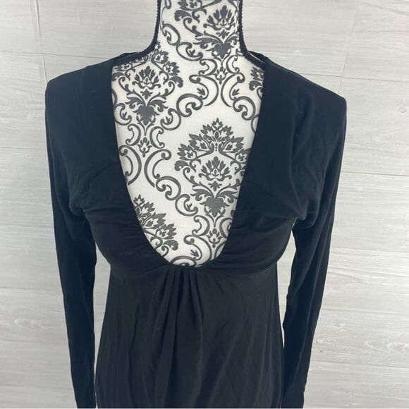 Wilfred Aritzia Scoop Neck Bubble Hem Long Sleeve Tunic - Picture 2 of 7